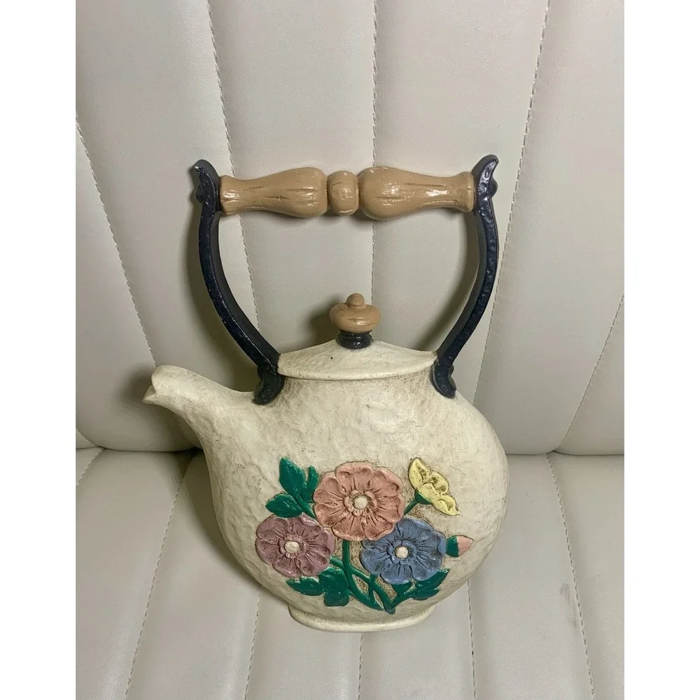 Vintage 1990's Home Interiors Kitchen Tea‎ Pot Kettle Wall Decor